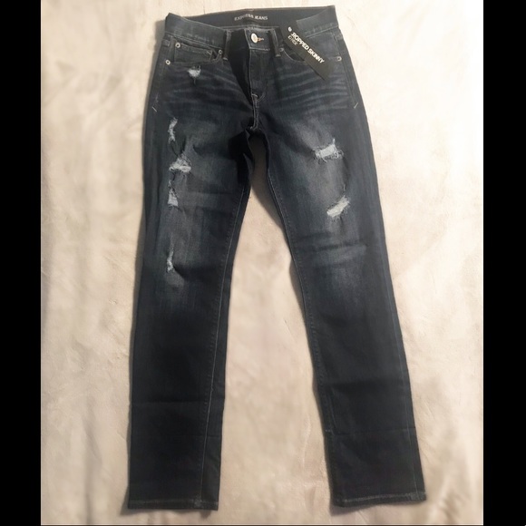 Express Ripped Skinny Jeans - Picture 2 of 8